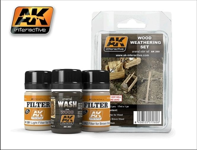Hovedbilde AK-Interactive AK 260 Wood Weathering set