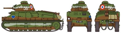 Tamiya 1:35 - French Medium Tank Somua S35 (35344)