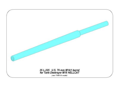 76mm M1A1 Barrel for M18 Helcat U.S. Tank Destroyer