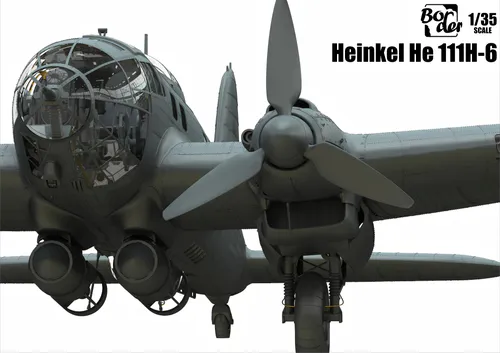 Border Model 1:35 - Heinkel He-111 H-6 - German WWII Bomber
