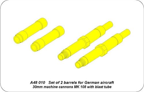 2 barrels for MK 108 - Aber Models
