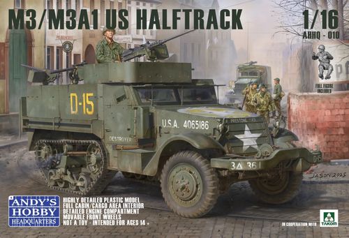 AHHQ/Takom 1:16 - M3 / M3A1 U.S. Halftrack 2 in 1