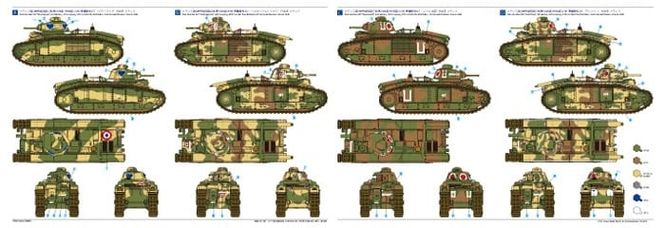 Hovedbilde Tamiya 1:35 - French Battle Tank B1 BIS (35282)