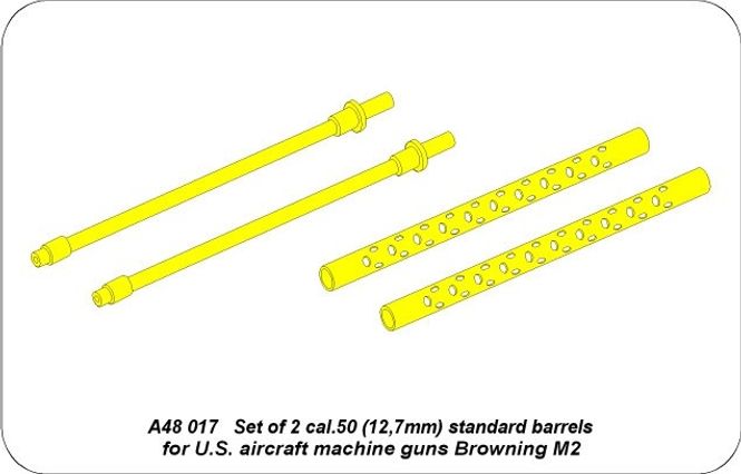 Main Image 2 standard barrels for aircraft Browning M2 - ...