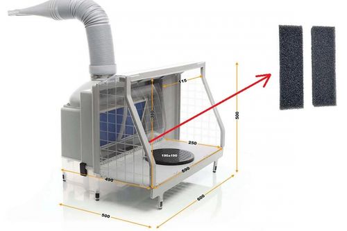Panzag HS-E600 Spray Booth med vannfilter