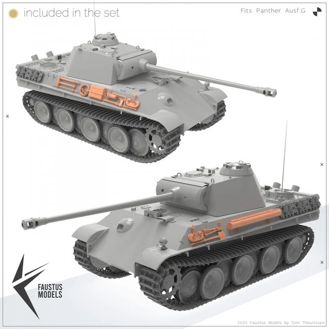 Hovedbilde Faustus Models 1:35 - FM35020 Panther Tool Racks ...