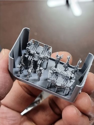 HS Models 1:200 - 40mm Quad Bofors (Early Version) with MK-51