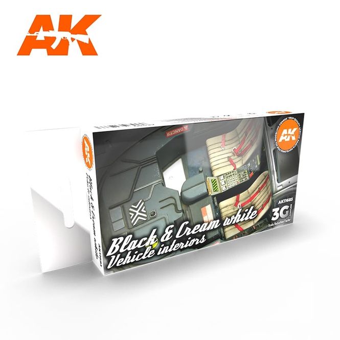 Hovedbilde AK-Interactive AK 11683 BLACK & CREAM WHITE ...