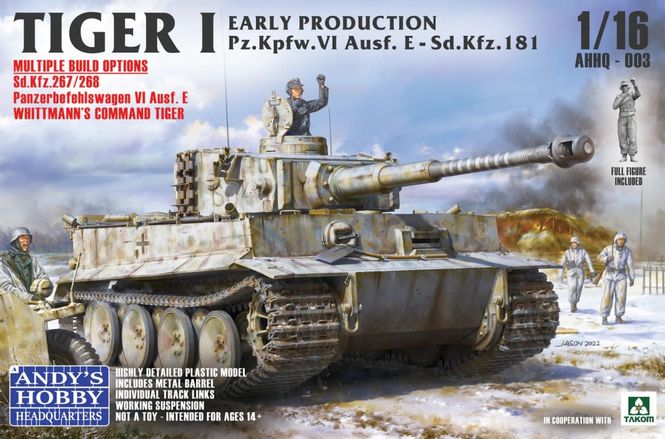 Hovedbilde AHHQ/Takom 1:16 - Tiger I Early Production