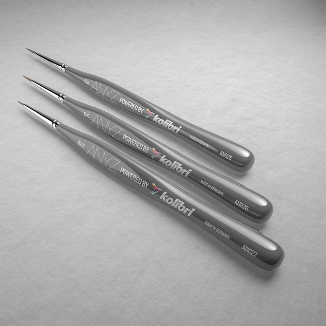 Hovedbilde Anyz Martisan Kolinsky paint brushes for details ...