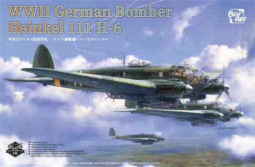 Border Model 1:35 - Heinkel He-111 H-6 - German WWII Bomber