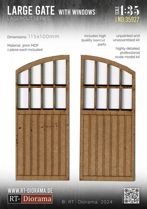 Hovedbilde RT-Diorama 1:35 - 35927 Double Door with Large ...