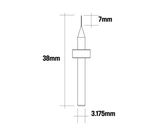 ANYZ Micro Drill Bits - Ø 0.2mm (10pcs set)