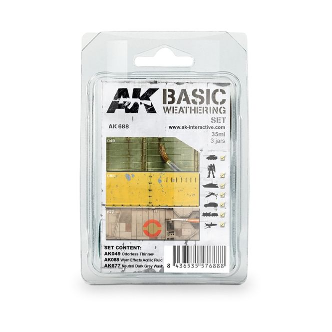 Hovedbilde AK-Interactive AK688 Basic Weathering Set