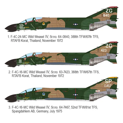 Zoukei-Mura 1:48 - F-4C PHANTOM II WILD WEASEL IV  (SWS48-16)