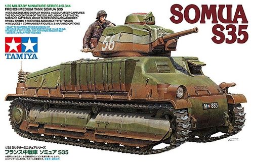Tamiya 1:35 - French Medium Tank Somua S35 (35344)