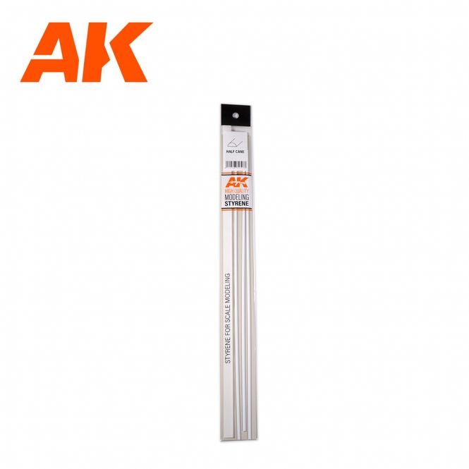 Main Image Half cane 2.00 x 350mm - STYRENE STRIP