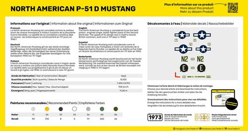 Heller 1:72 - North American P-51 D Mustang 80268 