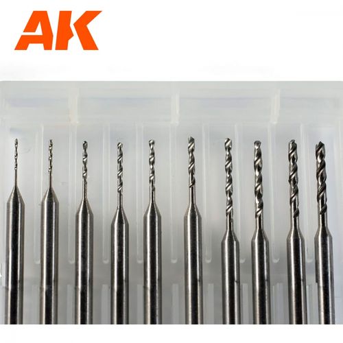 AK Interactive - Drill bits 0,4mm-1,3mm