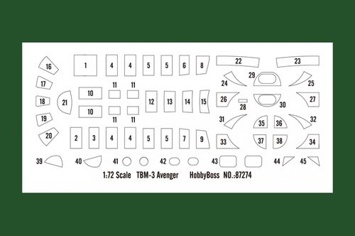 Hobby Boss 1:72 - Grumman TBM-3 Avenger (87274)