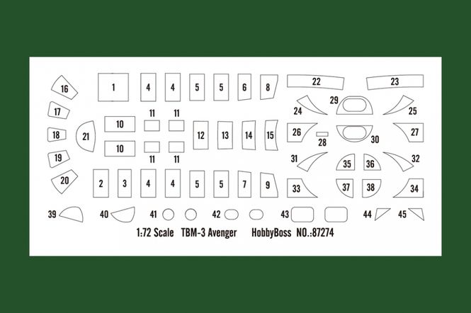 Hovedbilde Hobby Boss 1:72 - Grumman TBM-3 Avenger (87274)