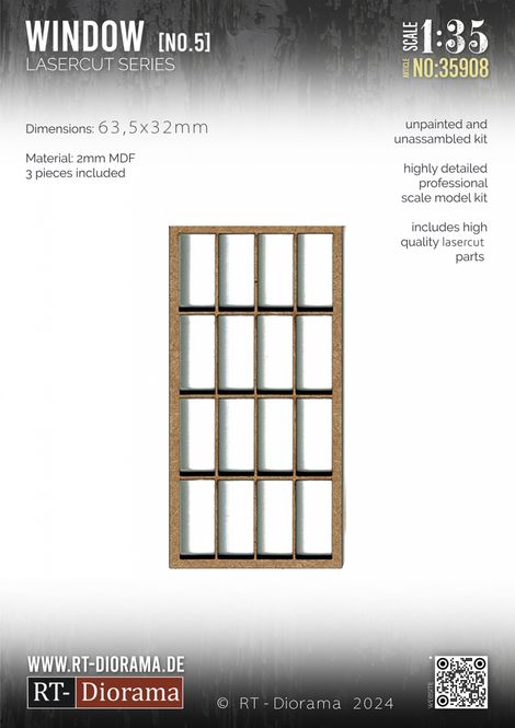 Hovedbilde RT-Diorama 1:35 - 35908 Lasercut Georgian Bar ...