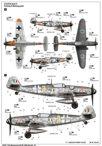 Trumpeter 1:32 - Messerschmitt Bf 109G-6(Late) 02297 