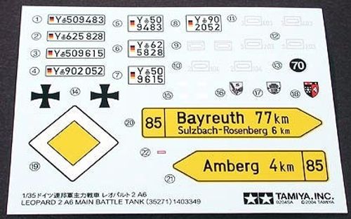 Tamiya 1:35 - 35271 Leopard 2 A6 Main Battle Tank