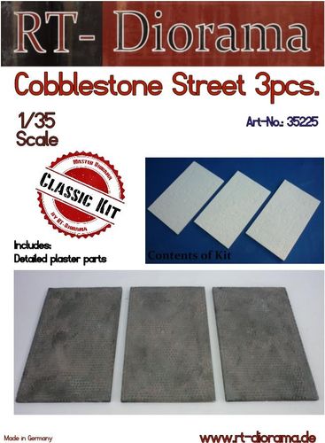 RT-Diorama 35225 Cobblestone Street (3 pcs) (1:35)