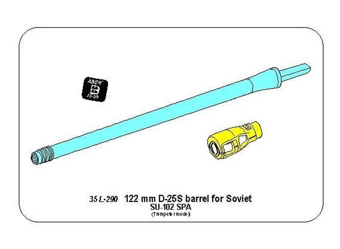 Hovedbilde 122 mm D-25S barrel for Soviet SU-102