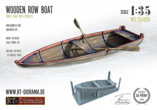 Hovedbilde RT-Diorama 1:35 - 35406 Wooden Row Boat