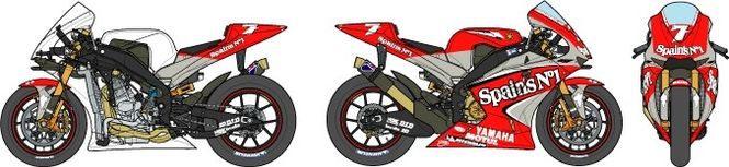 Hovedbilde Tamiya 1:12 - Yamaha YZR-M1´04 No.7/No.33 (14100)