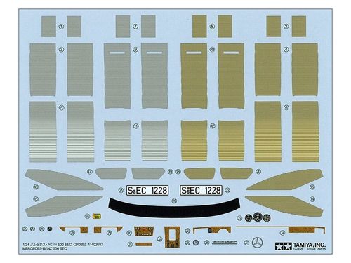 Tamiya 1:24 - Mercedes-Benz 500 SEC (24029)