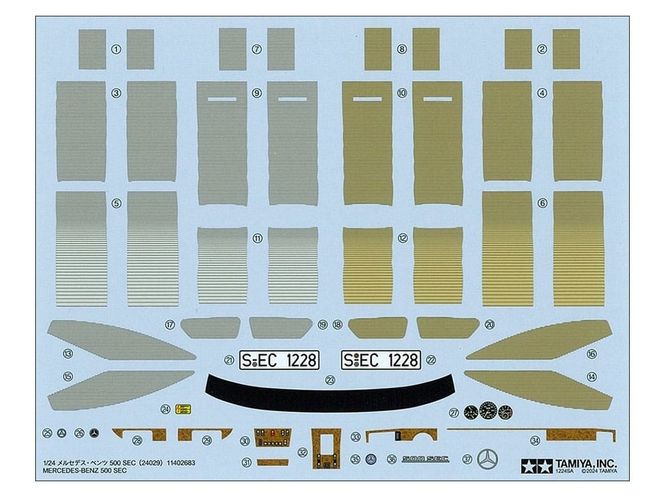 Hovedbilde Tamiya 1:24 - Mercedes-Benz 500 SEC (24029)