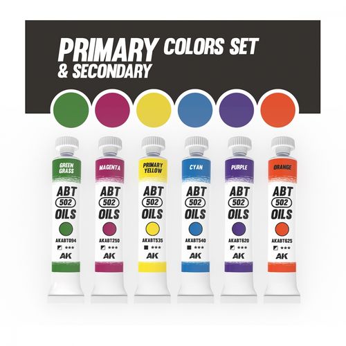 AK-Interactive AKABT309 Primary And Secondary Colors Set
