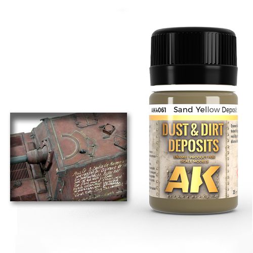 Sand yellow deposit