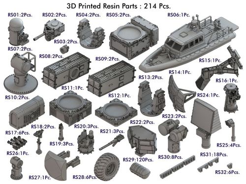 Pontos Model 1:350 - USS LHD-2 Essex Kit And Detail Up Set (With F-35B 6 Sets) (37001R1)