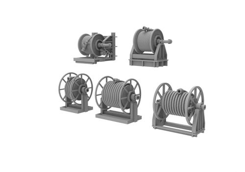HS Models 1:200 - US Navy Fire Fighting & Fueling Hose Reel