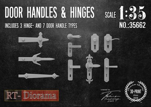 RT-Diorama 1:35 - 35662 Door Handles & Hinges
