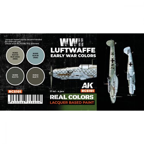 AK-Interactive RCS101 Luftwaffe WWII Early War Colors Set