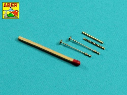 Set of 2  barrels for British Browning .303 aircraft machine guns with  flash hiders - Aber Models